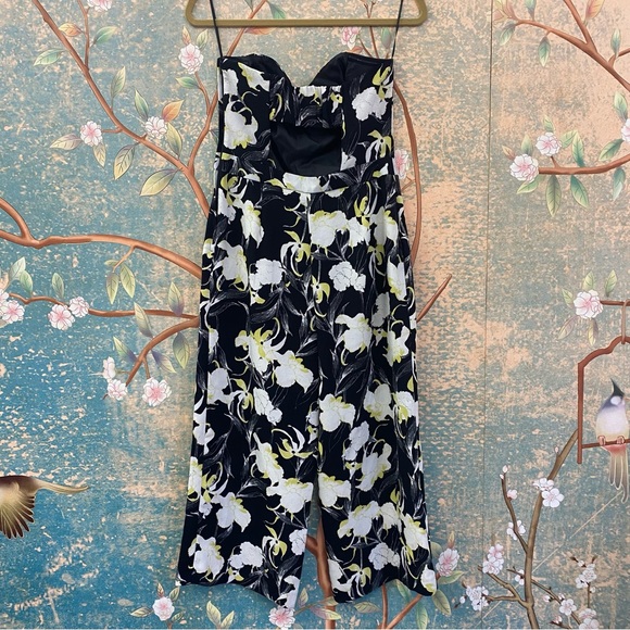 Miss Selfridge Black, Yellow, & White Floral Jumpsuit - Picture 3 of 8